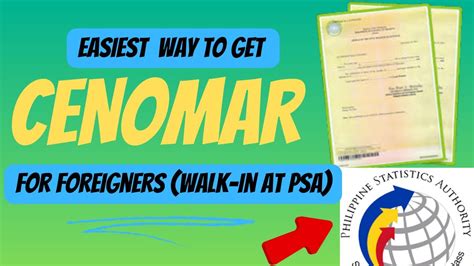 tempo cenomar|Obtaining CENOMAR in the Philippines .